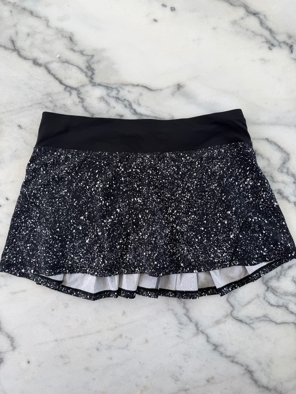 lululemon athletica Black Speckle tennis Skirt